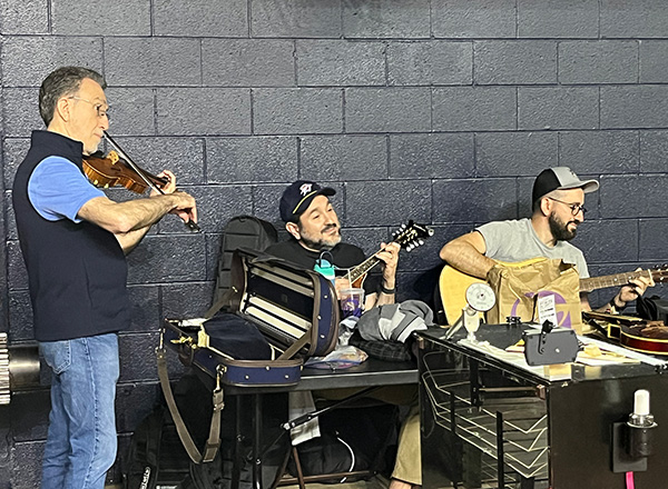 Competitors filled the Mini-Dome with music during the first day of the Indoor Free Flight Nats. Photo credit: Ginger Ray