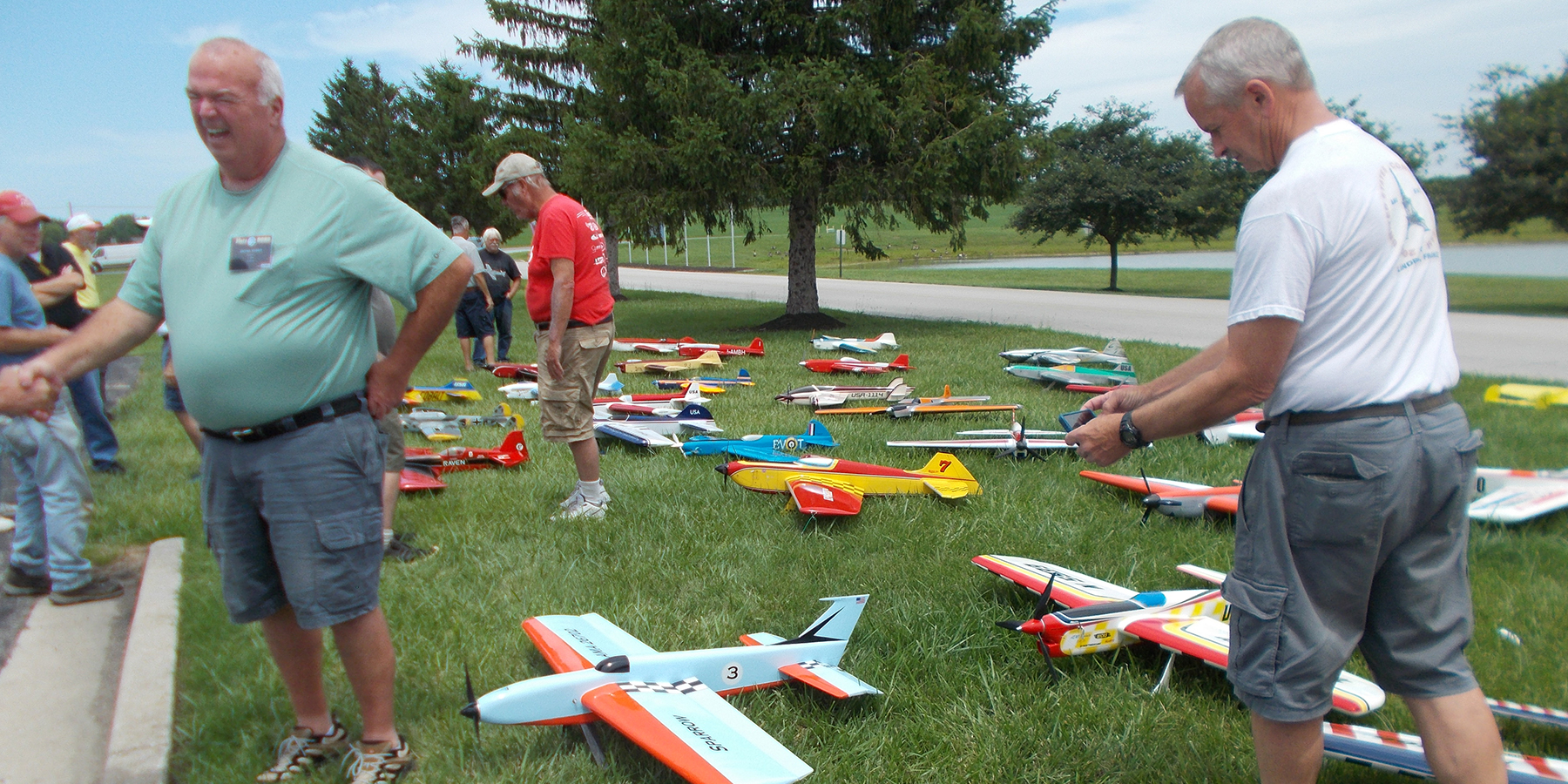 : Awaiting entry into the room where the judging is taking place.