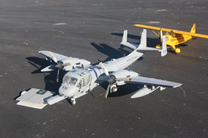 Grant Hiestand flew his Macchi with floats in Fun Scale. There are wheels in the floats to fly from the asphalt.