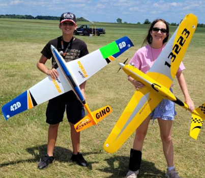 Brody Freeman (left) and Annabelle Doe (right) were our youngest competitors. Both flew great all week and improved with every f