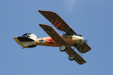 Joe Vermillion’s Albatros D.Va built from a Balsa USA kit was entered in Fun Scale Open.