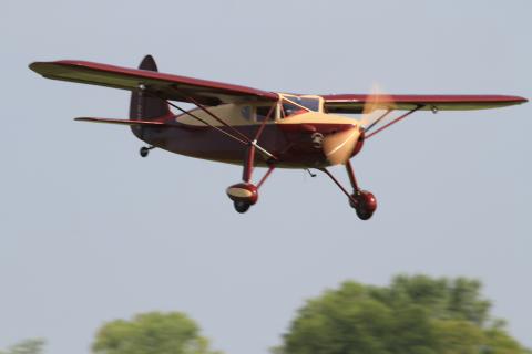 The Fairchild 24 by Jack Buckley, winner in Designer Scale. Note the landing lights!