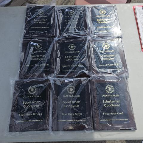 Wonderful plaques were provided by the National Control Line Racing Association, sponsored by Charles Barnes for the top nine placings.