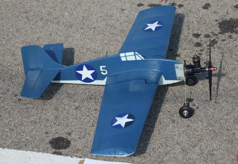 1/2A Scale models can be simple like this one built from the Brodak kit by Christopher DeGroff.