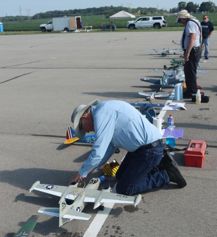 Pilots getting ready to fly.