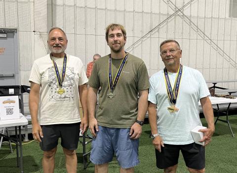 Mini Stick winners (L to R), Rey Mazzocco - 1st, Nick Ray - 2nd, Tom Sova – 3rd.