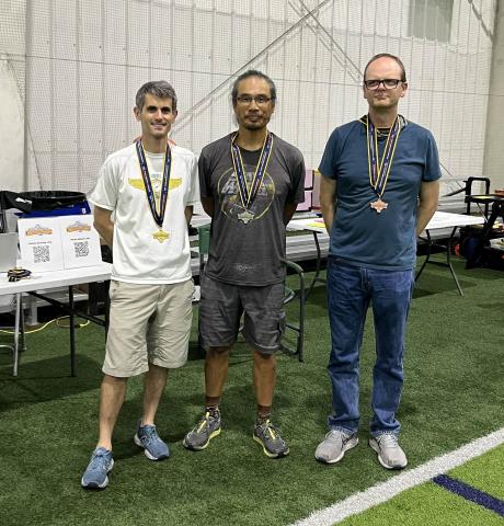 F1D winners (L to R), Brett Sanborn - 1st, Kang Lee - 2nd, Hamish Christie – 3rd.