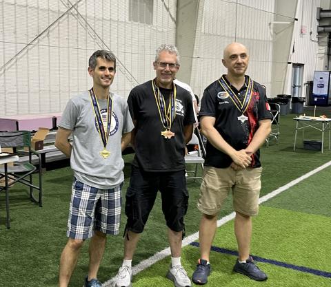 F1L winners (L to R), Brett Sanborn - 1st, John Kagan - 3rd, Dmytro Silin – 2nd.