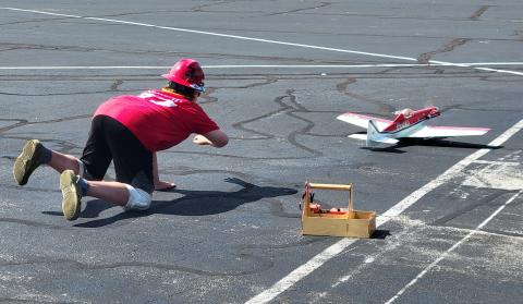 Zack Paine launches his father, Corey Paine’s, Formula 1 plane. Zack Paine launches his father, Corey Paine’s, Formula 1 plane.