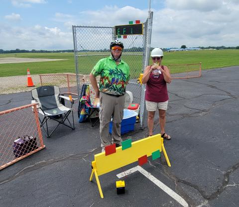 We are greatly indebted to starter Rich and assistant starter Sheri for the long hours they put in every day keeping the races going.