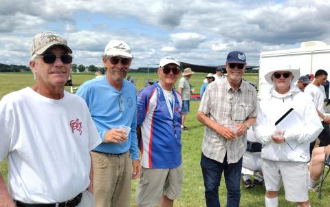 (L to R) Lenny Keer, Ed Dumas, Jim Monaco, Skip Miller, and Norman Poti. (L to R) Lenny Keer, Ed Dumas, Jim Monaco, Skip Miller, and Norman Poti.