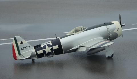 Lynn Boss’s P-47 prior to takeoff.