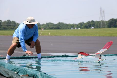 Denny Dock in ROW at the 2021 Nats. Haughn photo.