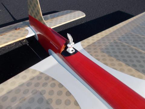 Bugs Bunny in the pilot's seat.