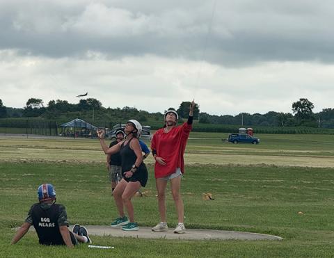 Aimee Olson & Anna Minor during their very close match.
