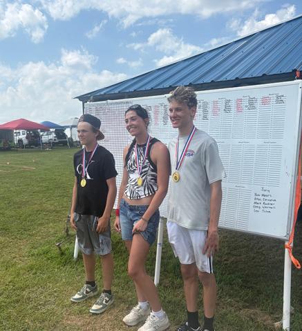 Top Junior pilots: Travis Machen(1st alternate), Anna Minor (Junior Team Member), Sam Londke (2nd alternate).