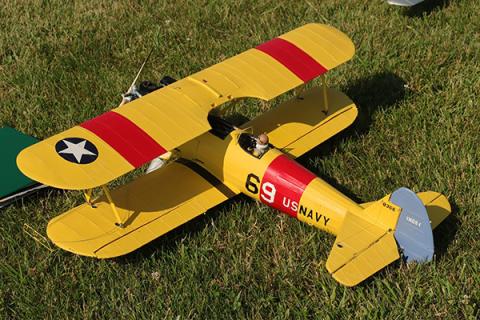 Boeing Stearman built by Orin Humphries.]