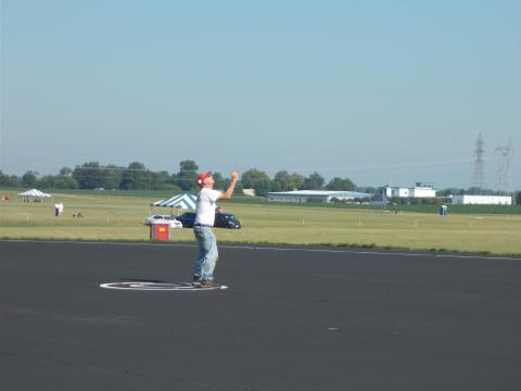 Dan Banjock putting on a show for the judges.