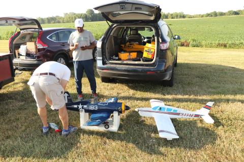 The first order to business was to get the models assembled.