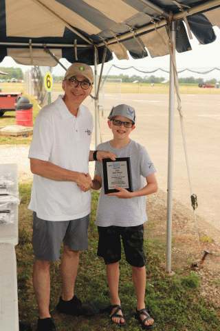 Christopher DeGroff with his 2nd place award in 1/2A Scale.