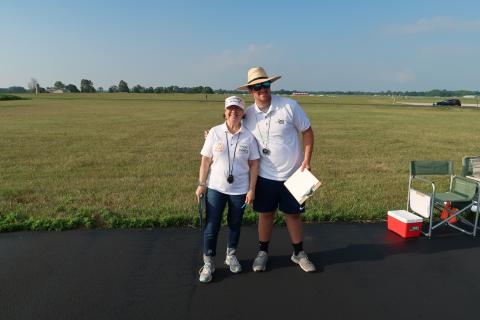 The judges at circle 4.