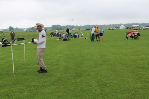 A misty view down the flightline.
