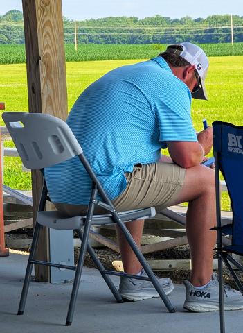 Chris Goodin hard at work.