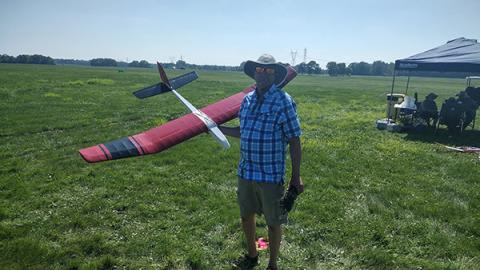 Todd Anderson and his much-campaigned Oly650.