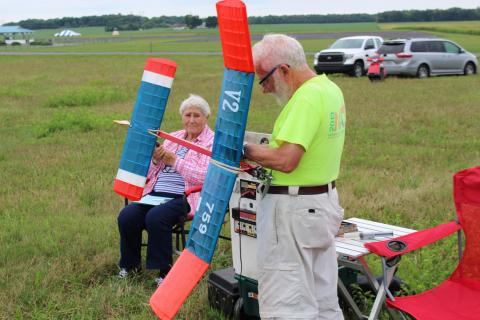 Roy Smith and his bride of 60 years.