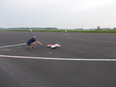 Steven Daly gets a launch from his dad, Joe.