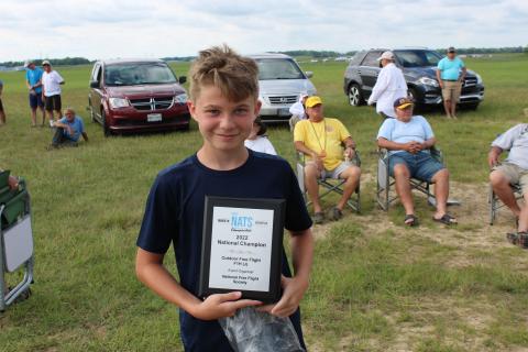 William Reuter, 1/2A Gas and 1/2A Classic Junior champion.