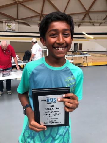 Junior flier Adith Alagiri won best Junior in Easy B. 