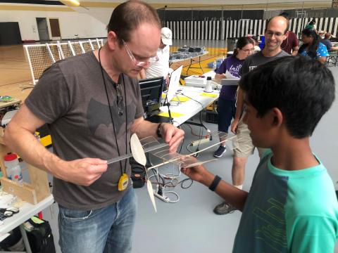 David Aronstein’s 1930s twin pusher fun flyer did over 4 minutes.