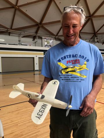 David Wagner is justifiably proud of his Chester “Goon” Peanut model.