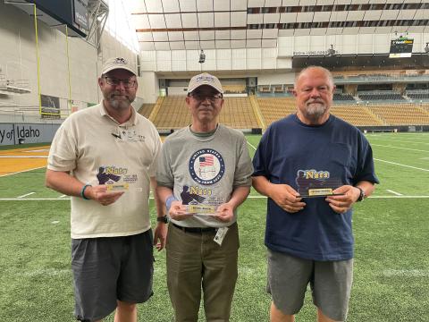 The Standard Catapult podium. L-R: Don DeLoach (2nd), Don Tang (1st), and Stan Buddenbohm (3rd). The Standard Catapult podium. L-R: Don DeLoach (2nd), Don Tang (1st), and Stan Buddenbohm (3rd).
