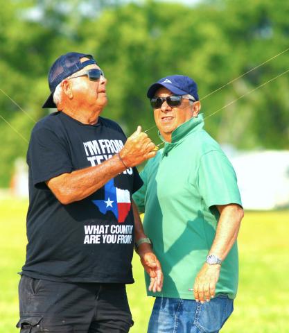 Richard Stubblefield (left) and Fred Quezeda. According to Richard’s shirt, he’s flying for the “country” of Texas. Fred is flying for Mexico. They are two real gentlemen of the sport.