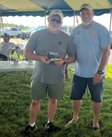 :] Glenn Lang from Indiana finished third in Standard class. He is seen here with NMPRA president Trey Witte.