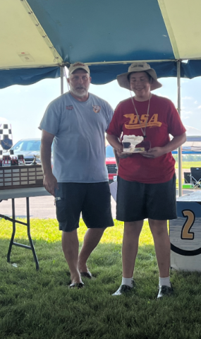 Mitchell Haupt with his best Junior trophy.